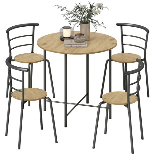 Homcom set tavolo pranzo - set, da