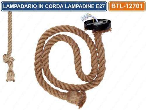 Lampadario corda con - lampadario,