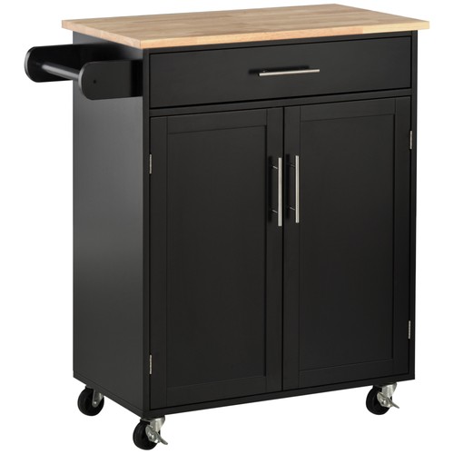 Homcom carrello cucina - cucina, con