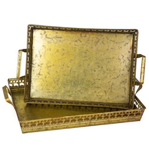 Set vassoi vintage metallo - set,