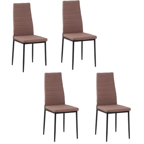 Homcom set sedie imbottite - homcom,